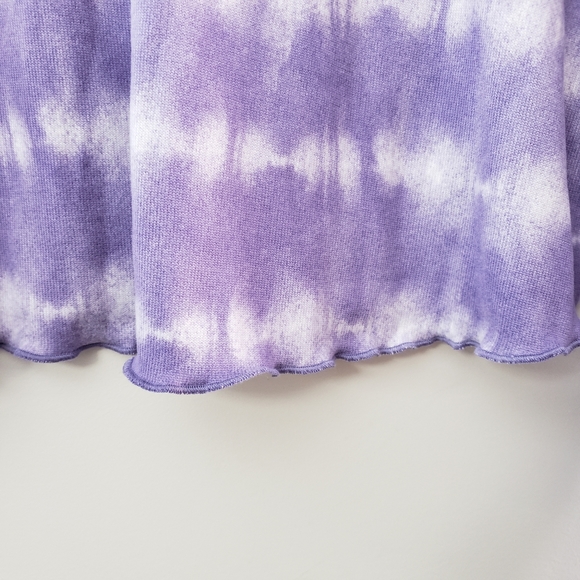 Free press lettuce hem tie dye long sleeve top M - Picture 3 of 5
